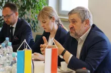 Minister J. K. Ardanowski podczas rozmowy z ambasadorem Ukrainy