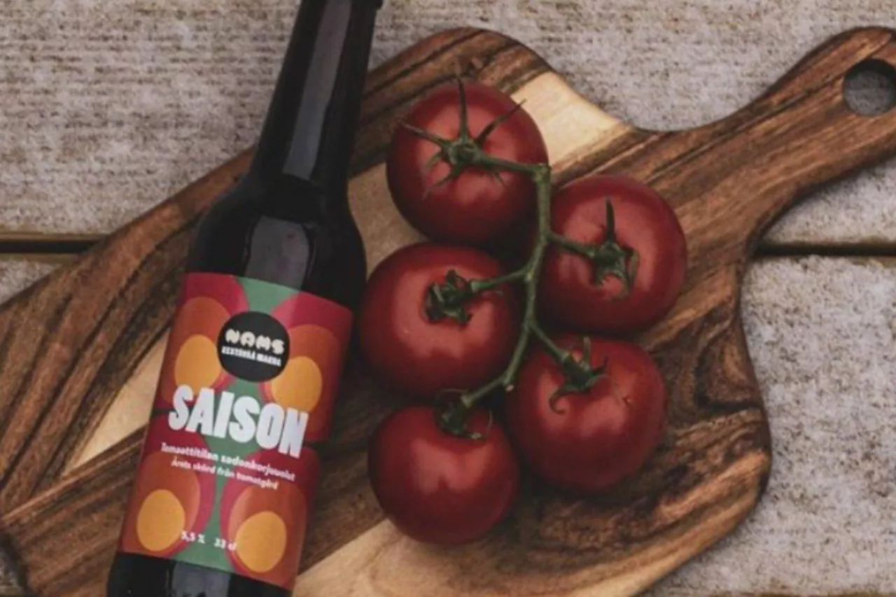 Piwo wytworzone na bazie pomidorów