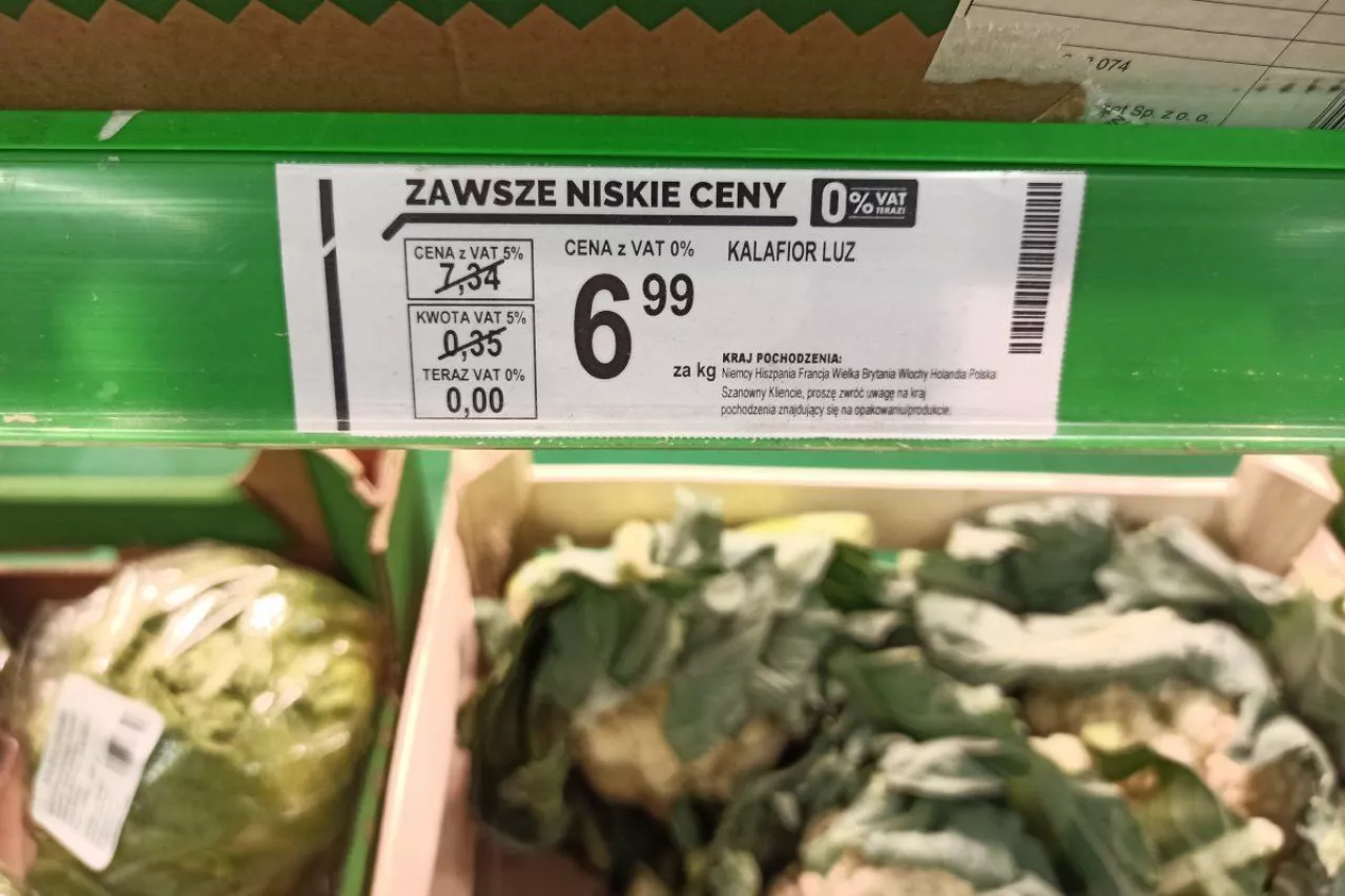 Ceny kalafiora w markecie