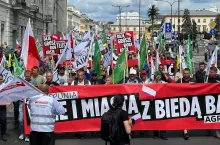 Strajki rolników w Warszawie