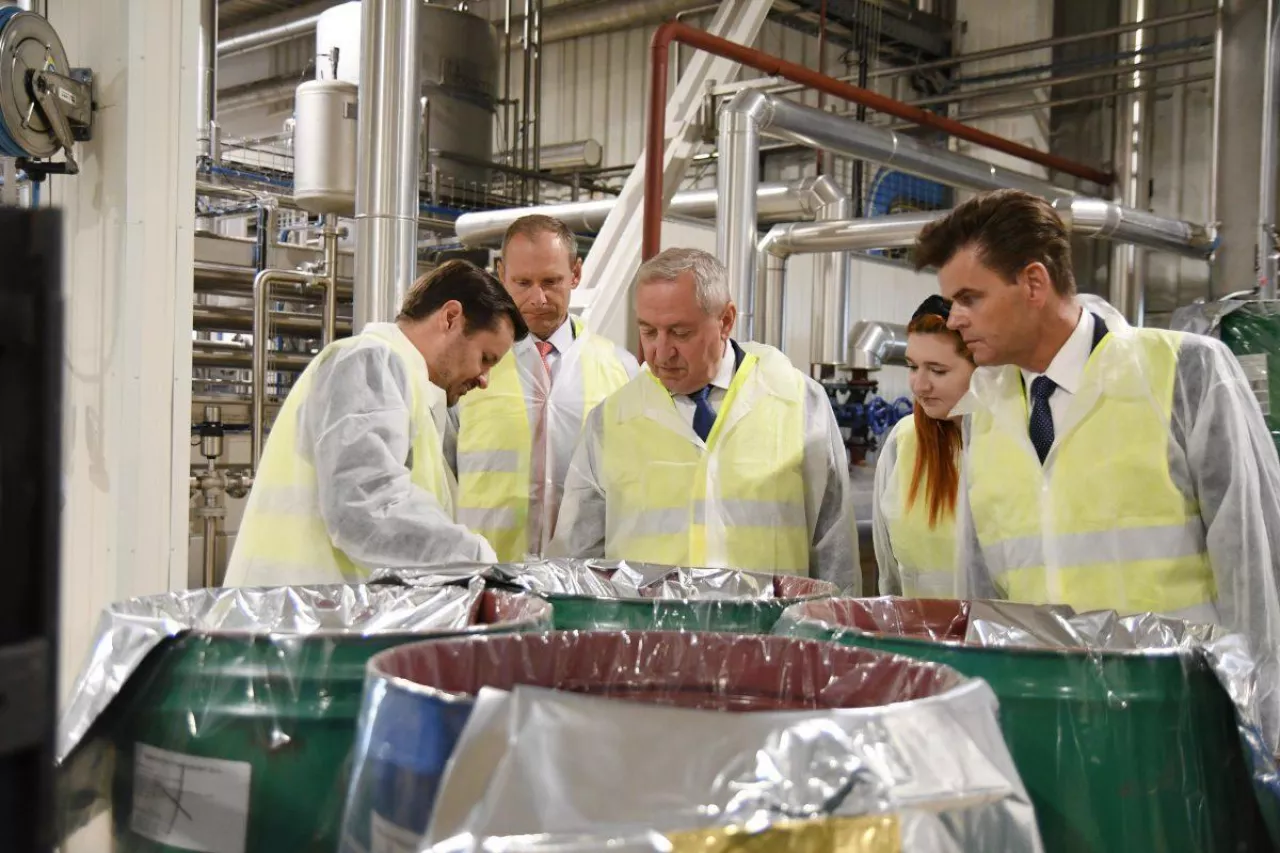 Wizyta Henryka Kowalczyka w zakładzie Polskie Przetwory