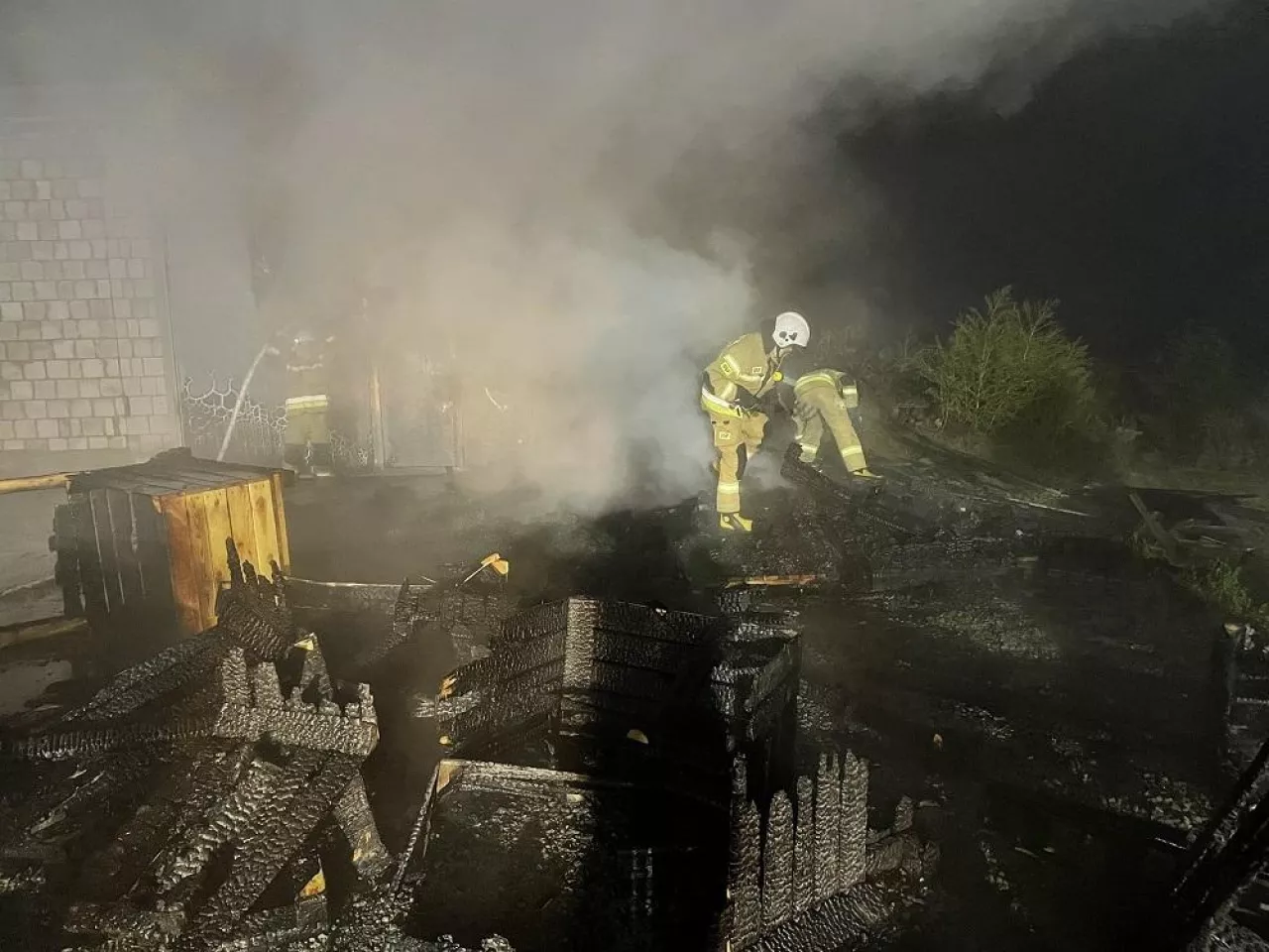 Pożar w miejscowości Głazów