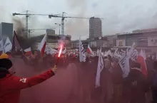 Protest Agrounii w Warszawie