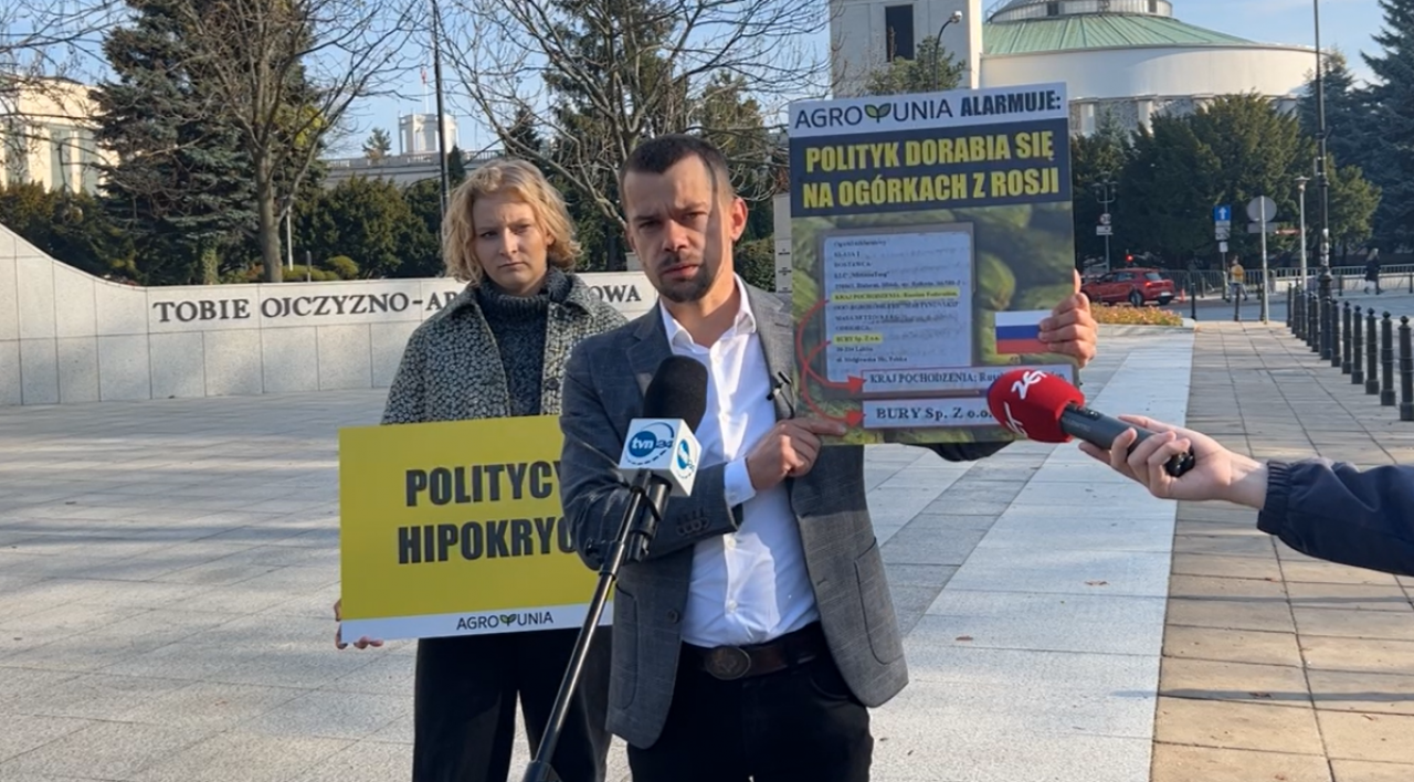 AgroUnia o imporcie rosyjskich ogórków