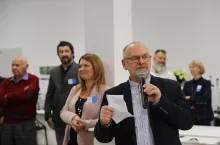 Ryszard Łukowicz 17 listopada podczas uroczystości otwarcia nowej lokalizacji.