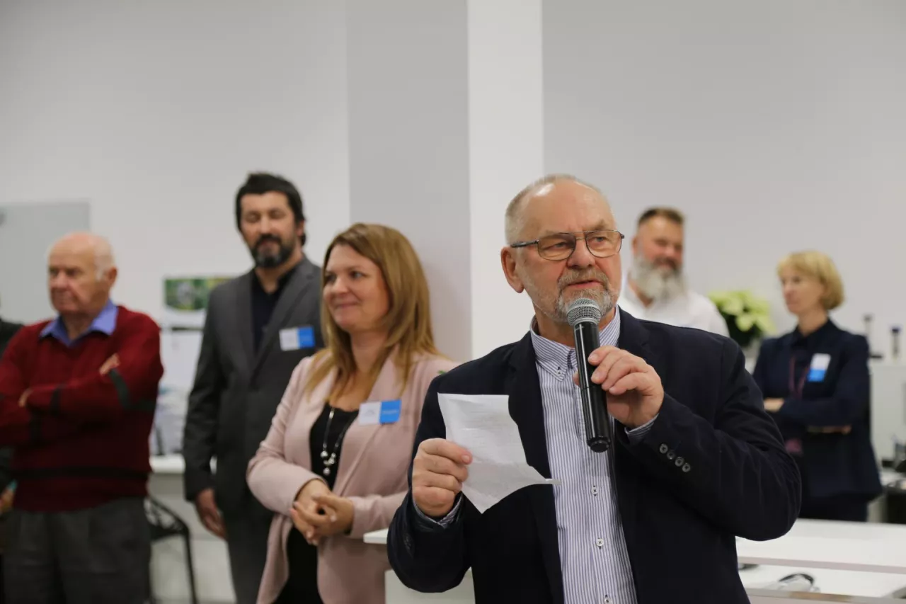 Ryszard Łukowicz 17 listopada podczas uroczystości otwarcia nowej lokalizacji.