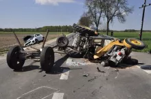 Wypadek z udziałem ciągnika rolniczego