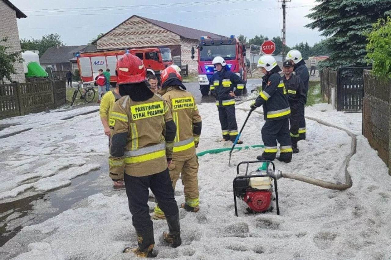 Gradobicie wieś Łosieniec