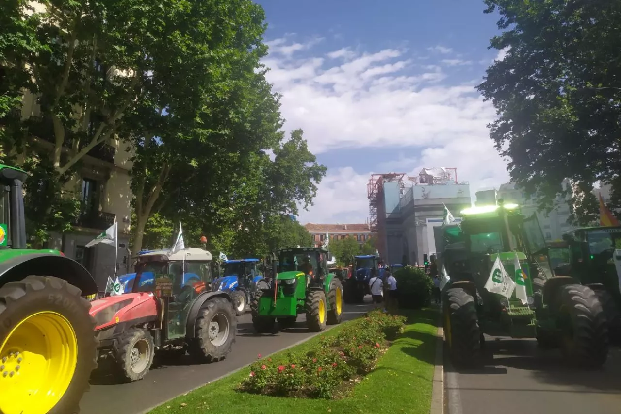 Protest rolników w Hiszpanii