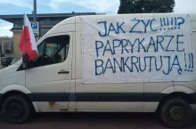 Pikieta producentów papryki