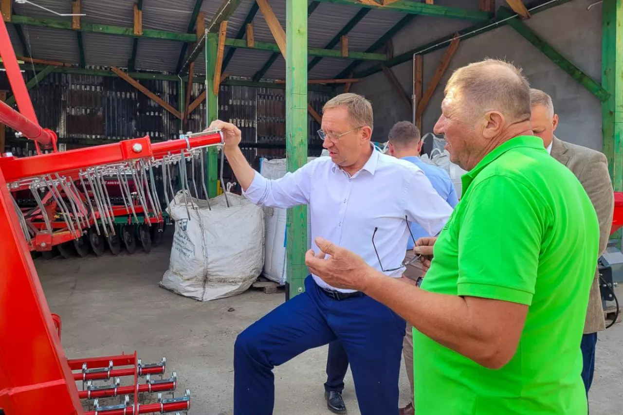 Robert Telus w gospodarstwie rolnym