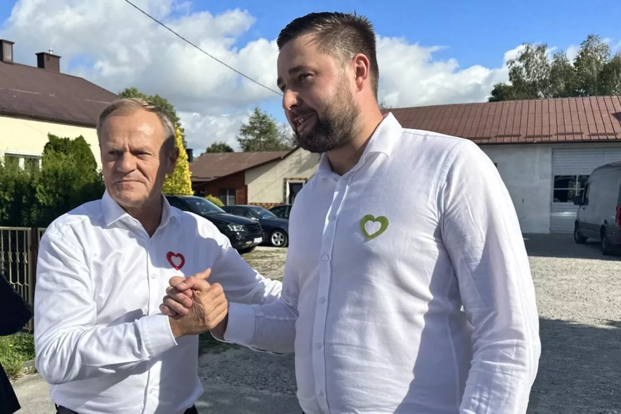 Donald Tusk w gospodarstwie rolnym