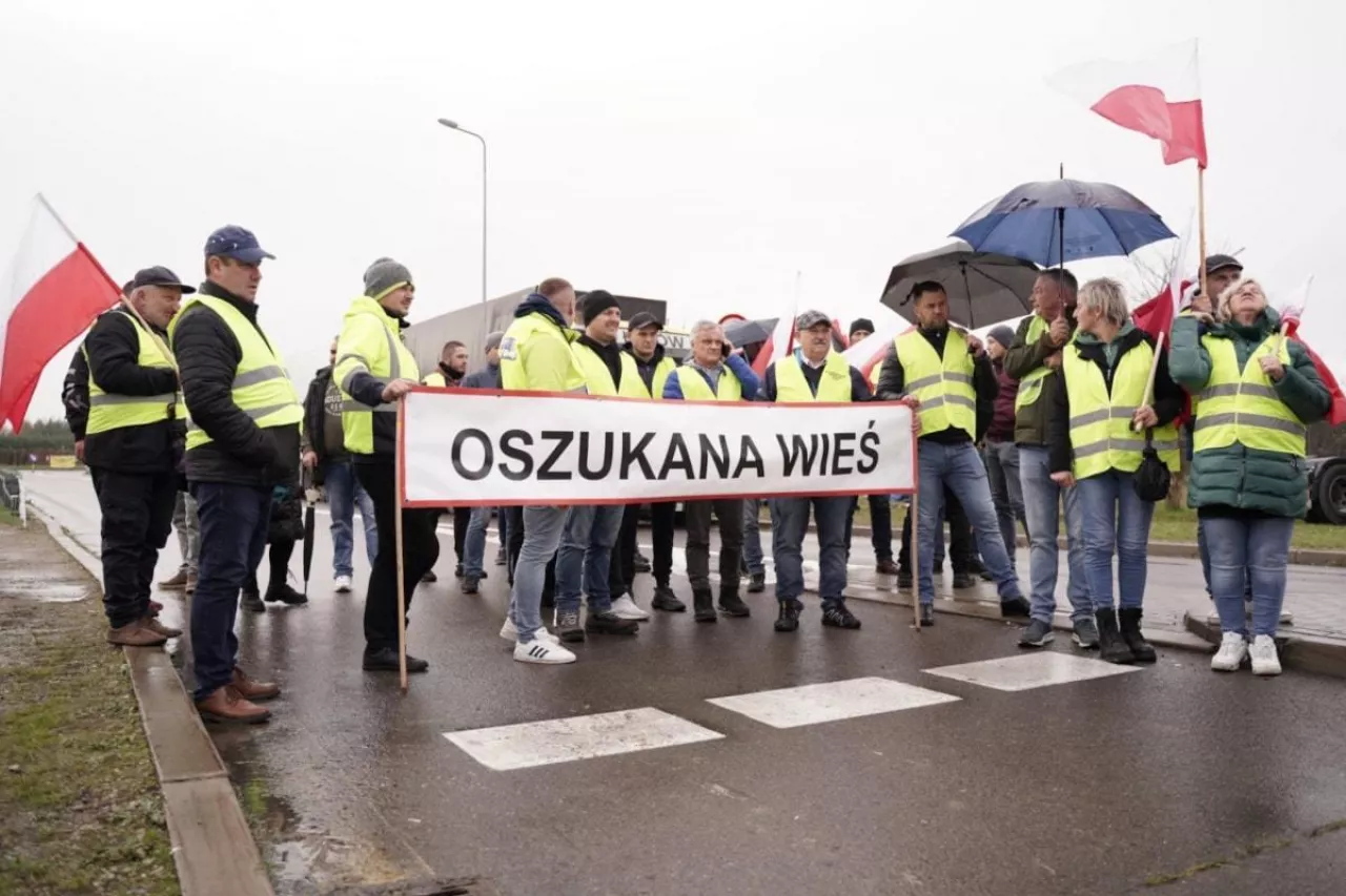 Protest rolników Oszukana Wieś