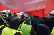 Protest rolników w Medyce