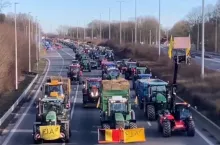 Protest rolników w Belgii