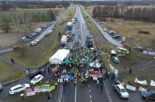 Protest na granicy w Dorohusku