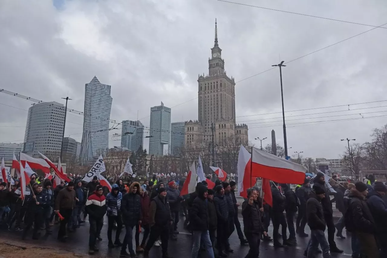 Protest rolników w Warszawie