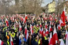 Protest rolników w Warszawie 27 luty