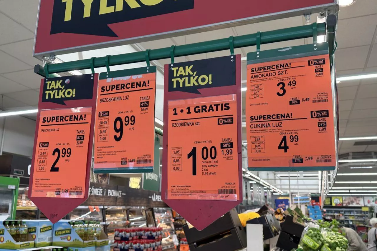 Ceny warzyw w markecie