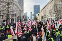 Protest rolników w Warszawie