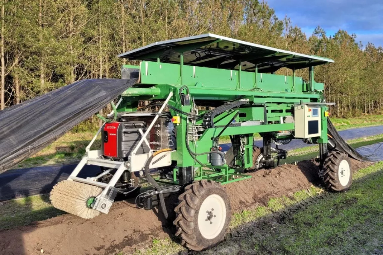 Autonomiczny kombajn do zbioru szparagów